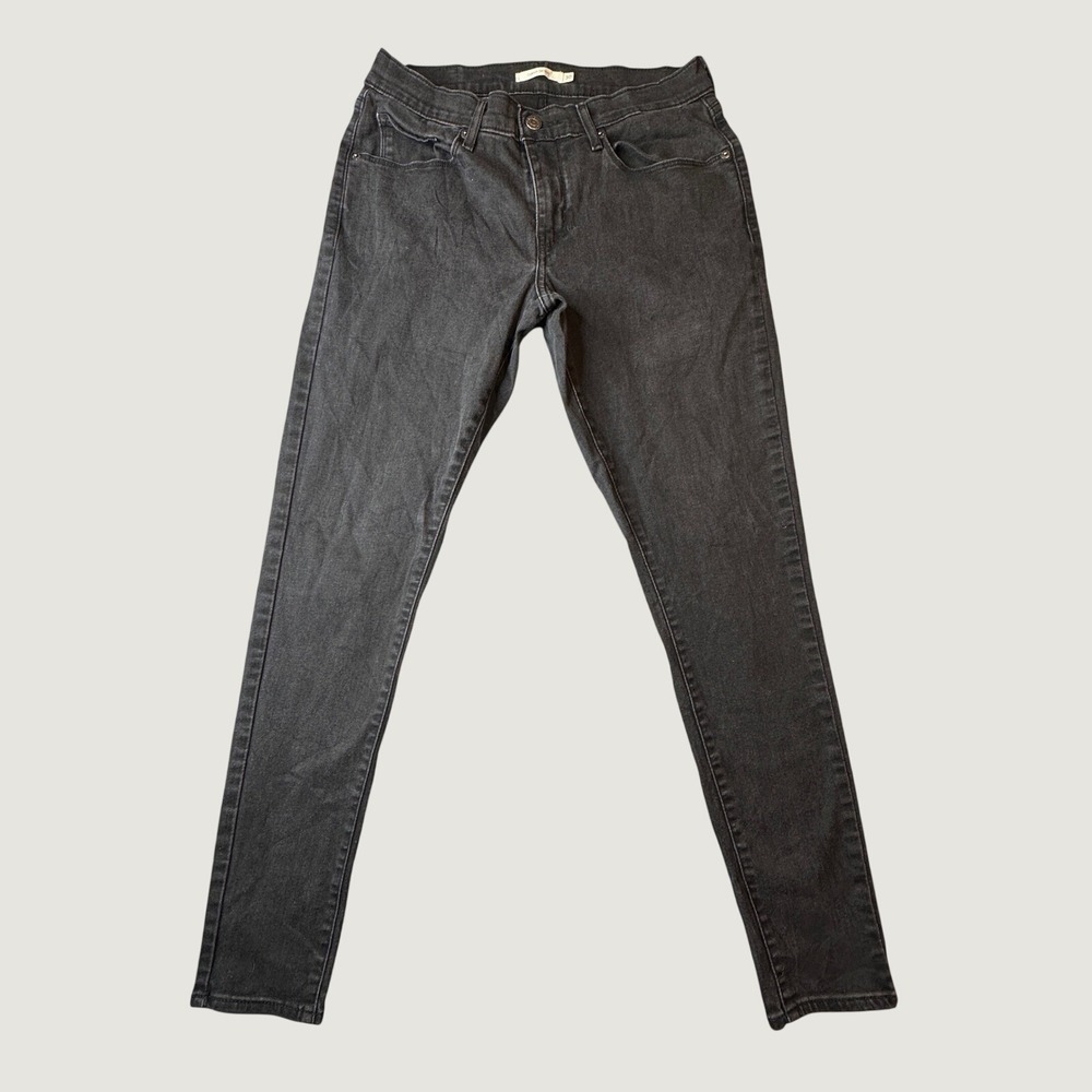 Levi's Jeans Womens 30 Black Curvy Skinny Stretch Denim 57969-0001 Faded Wash